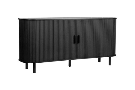 AXE2DSBBLK 2 Door Fluted Sideboard Black
