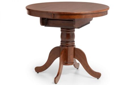 CAN007 Round To Oval Extending Table - Mahogany