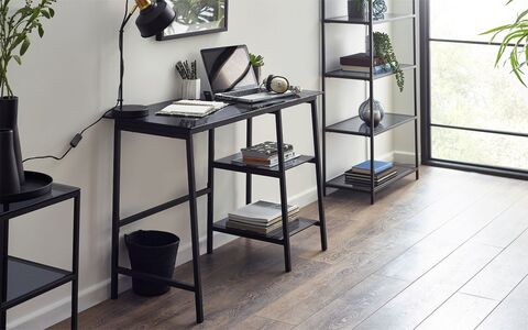 CHI016 Desk Smoked Glass