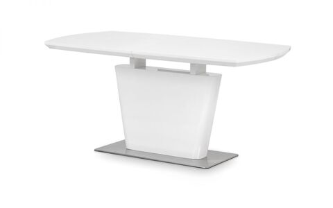 COM101 High Gloss Extending Table - White
