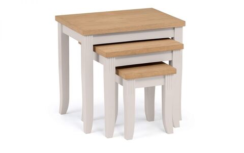 DAV205 Oak/Elephant Grey Nest Of Tables