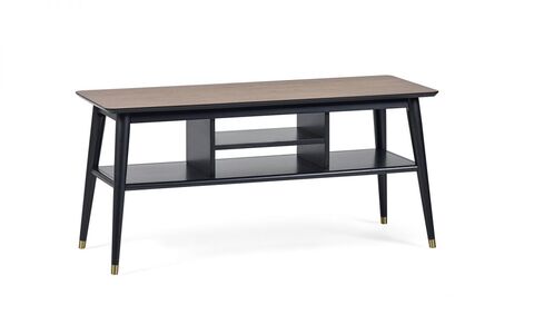 FIN005 Media Unit - Walnut & Black