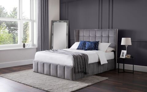 Storage Ottoman Bed - Light Grey