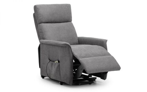 HEL101 Rise & Recline Chair - Charcoal Fabric