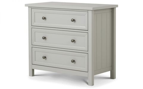 MAI002 3 Drawer Wide Chest - Dove Grey