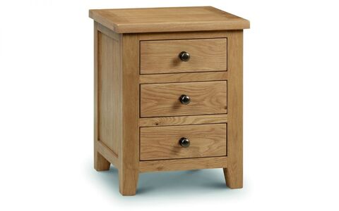 MAR202 3 Drawer Bedside