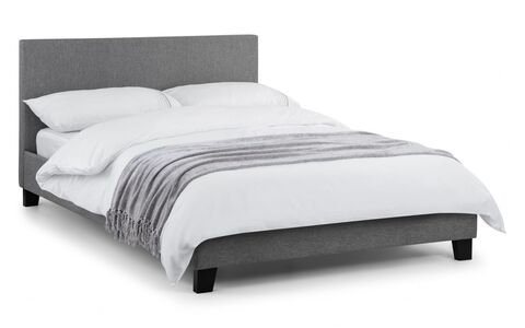 Light Grey Linen Bed