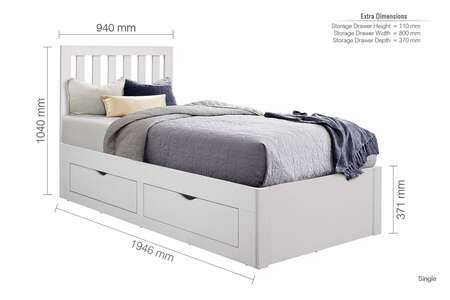 Single Bed White