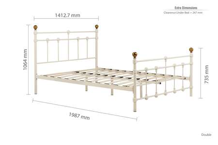 ATLAB46CRMV2 Double Bed Cream