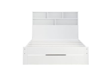 ALFSB46WHT Double Storage Bed White