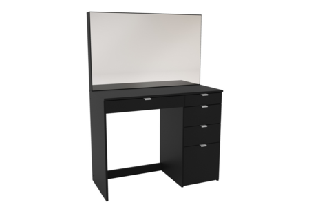 AVA5DTMBLK 5 Drawer Dressing Table Blac