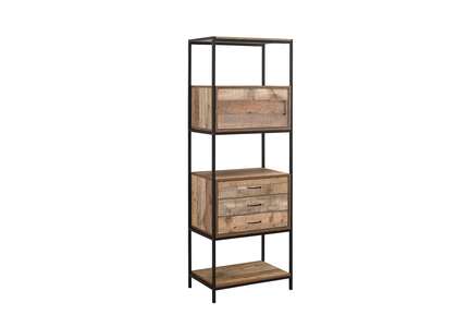 URB3DSURUS 3 Drawer Shelving Unit Brown