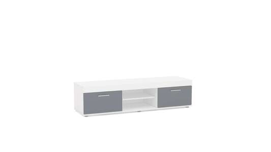 EDGTVUWTG TV Unit White & Grey