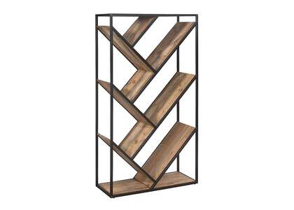 URBDBCRUS Diagonal Bookcase Brown