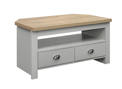 HIGCTVGOK Corner TV Unit Grey & Oak