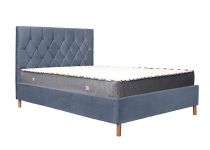 LOXOTB46GRY Double Ottoman Bed Grey