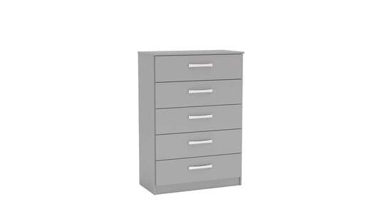LYNCH5GRY 5 Drawer Chest Grey