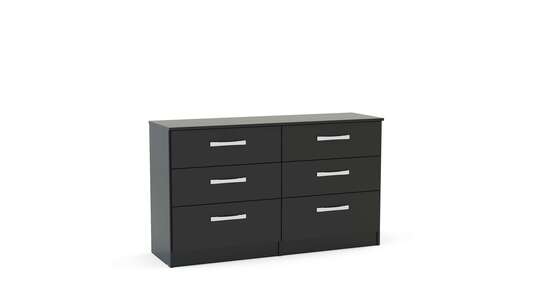 LYNCH6BLK 6 Drawer Chest Black