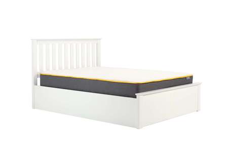 PHOTB5WHTV4 King Ottoman Bed White