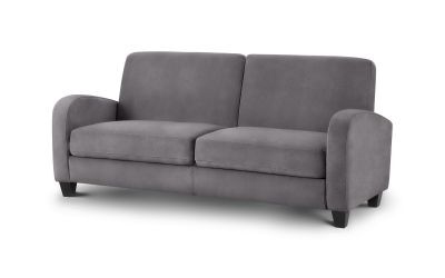 VIV103 3 Seater Sofa In Dusk Grey Chenille
