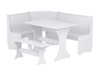 HEMCORDSWHT Corner Dining Set