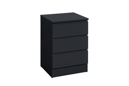 OSL3DBSBLK 3 Drawer Bedside