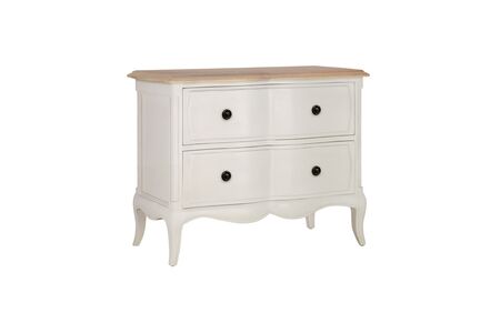 AME2BSWHT 2 Drawer Wide Bedside