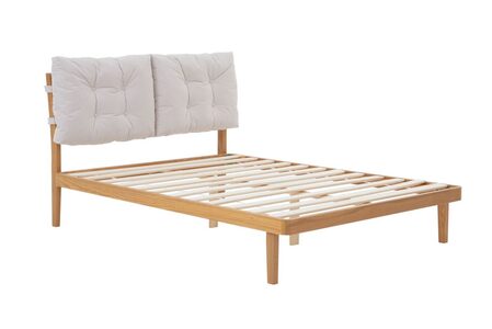 ANDEB5OAK King Bed With Cushion