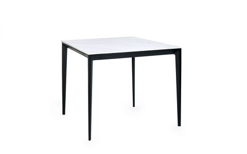 MIA105 Rectangular Stone Top Dining Table - White Marble