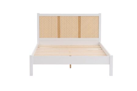 CRORB5WHT King Rattan Bed