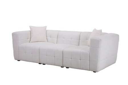 MIL3SWHT 3 Seater Sofa