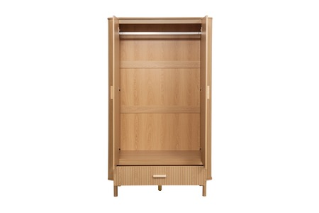 AXEWD21OAK 2 Door 1 Drawer Wardrobe