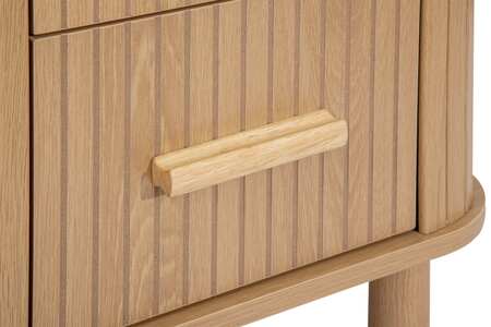 AXE2BOAK 2 Drawer Bedside