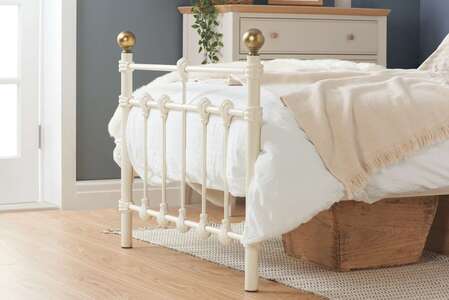 Single Bed Cream