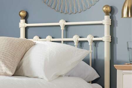 Single Bed Cream