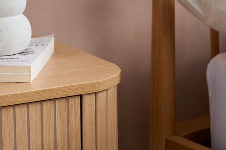 AXE1BOAK 1 Drawer Bedside