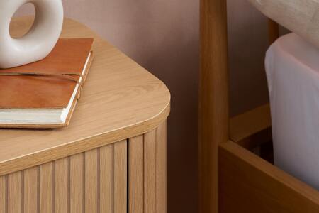 AXE2BOAK 2 Drawer Bedside