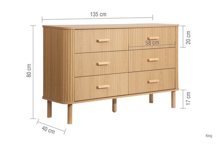 AXE6CHOAK 6 Drawer Chest