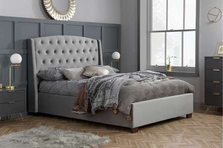 BALB5GRV King Bed Grey