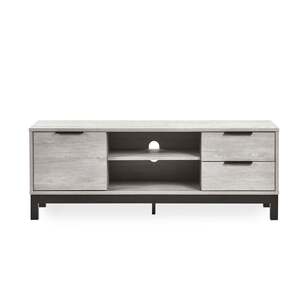 BAL110 Tv Unit In Click Clack System - Grey Oak