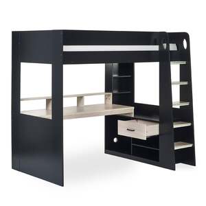 BLA002 Gaming Highsleeper - Black And Pale Wood