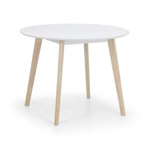 CAS201 Round Dining Table White/Oak