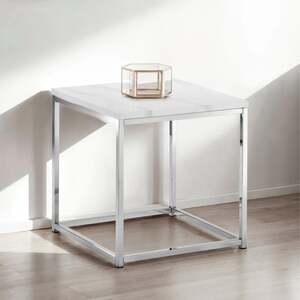 SCA102 White Marble Top Lamp Table
