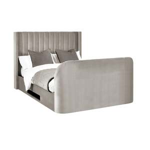 CLA001 Side Lift Ottoman Tv Bed 135Cm - Light Grey