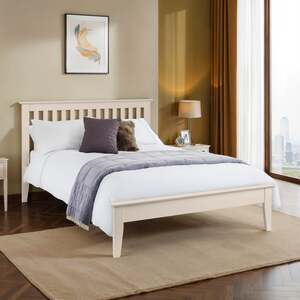 SAL108 Shaker Bed 135Cm Ivory