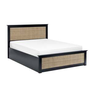 PAD111 Ottoman 135Cm Double Bed - Black