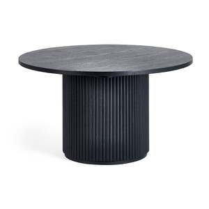 LOU006 Black Fluted Round Coffee Table