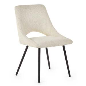 IRI011 Boucle Dining Chair - Ivory