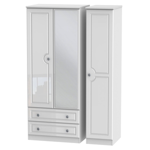 PEM132 Triple 2 Drawer Mirror Robe