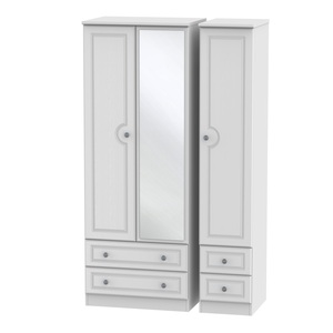 PEM162 Tall Triple 2 Drawer Mirror + Drawer Robe